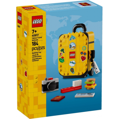 yellow travel suitcase
