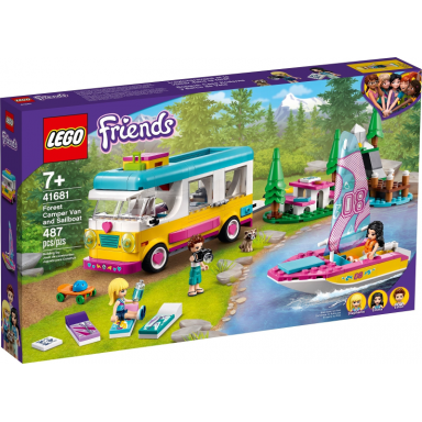 forest camper van and sailboat