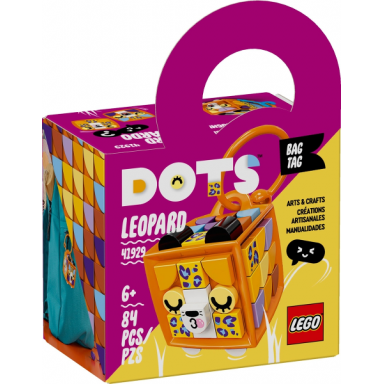 leopard - bag tag