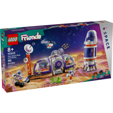 mars space base and rocket