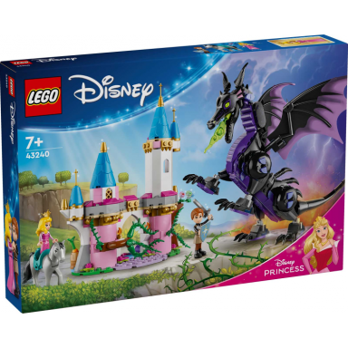 maleficents dragon form and auroras castle