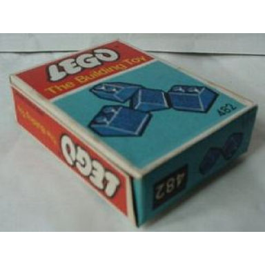 slopes and slopes double 2 x 2 blue the building toy
