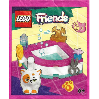 cute cat grooming kit paper bag
