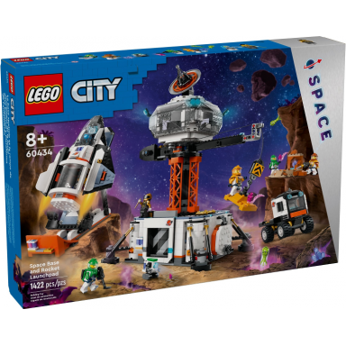 space base and rocket launchpad