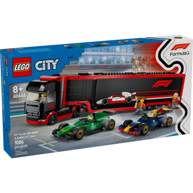 f1 truck with rb20 amr24 f1 cars