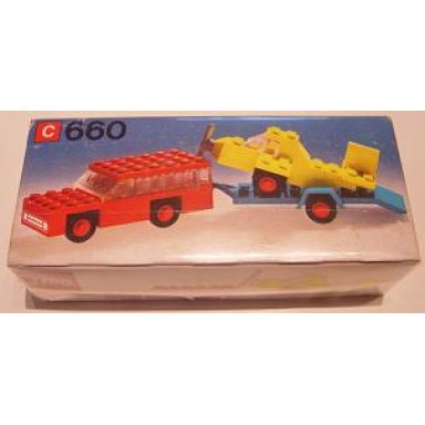 car with plane transporter