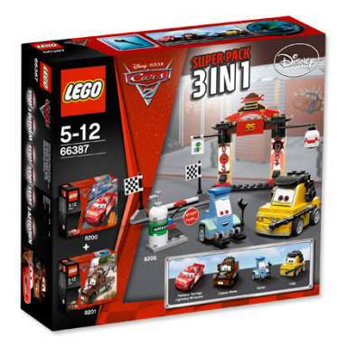 cars 2 bundle pack super pack 3 in 1 sets 8200 8201 and 8206