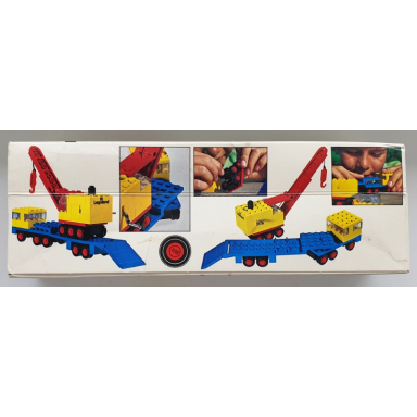 low-loader and crane
