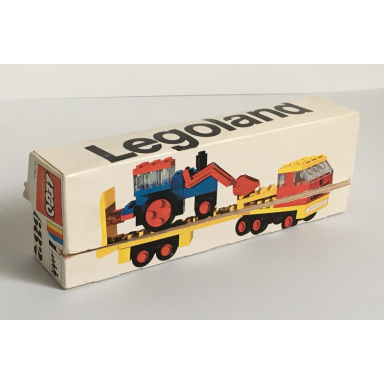 low-loader and tractor