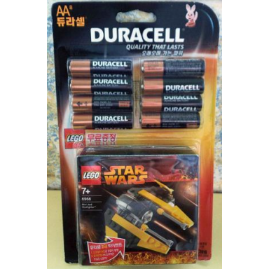 jedi starfighter - mini - korean duracell promo package with 8 aa batteries