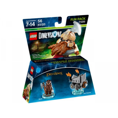 fun pack - the lord of the rings gimli and axe chariot
