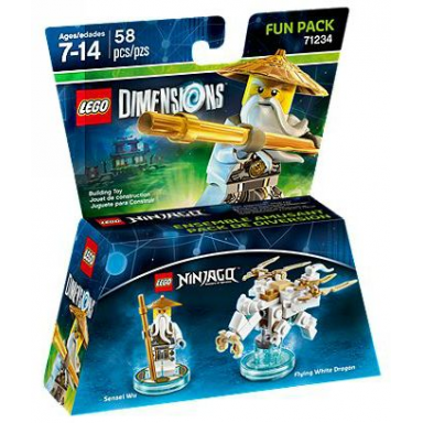fun pack - ninjago sensei wu and flying white dragon