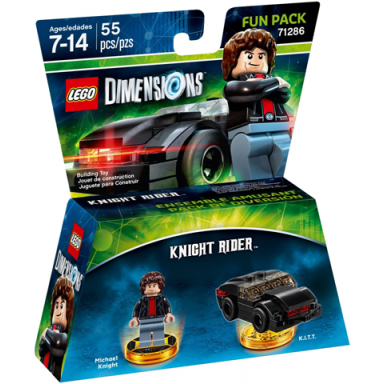 fun pack - knight rider michael knight and k.i.t.t.