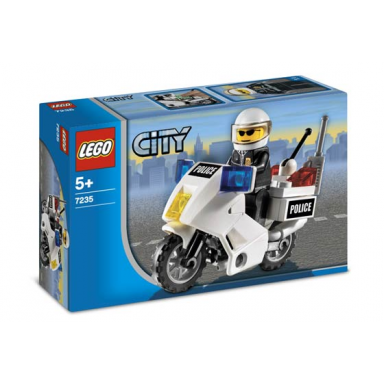 police motorcycle - black green sticker version
