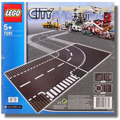 t-junction curved road plates