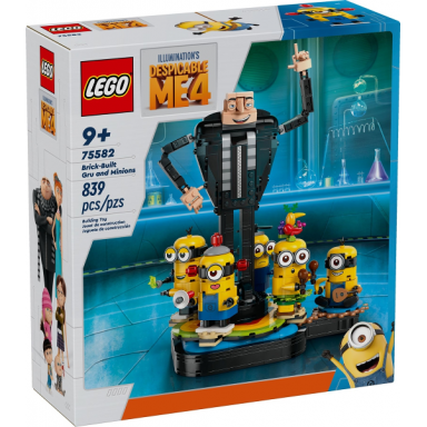 brick-built gru and minions