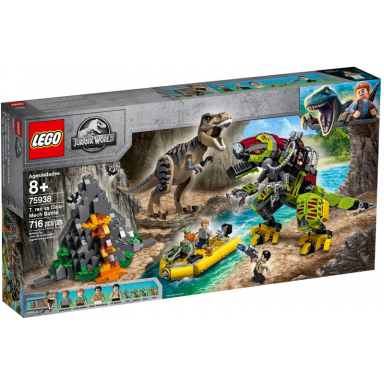 t rex vs dino-mech battle