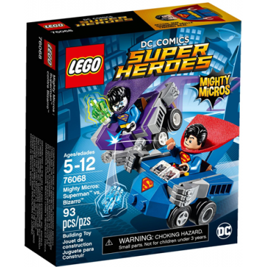 mighty micros: superman vs bizarro