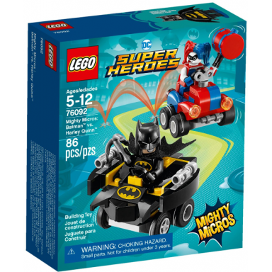 mighty micros: batman vs harley quinn