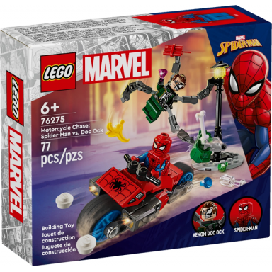 motorcycle chase: spider-man vs doc ock