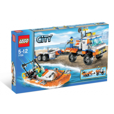 coast guard truck with speed boat