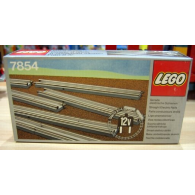 8 straight electric rails gray 12v