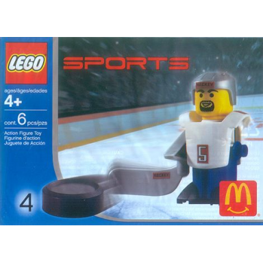 mcdonalds sports set number 4 - white hockey player 5 polybag