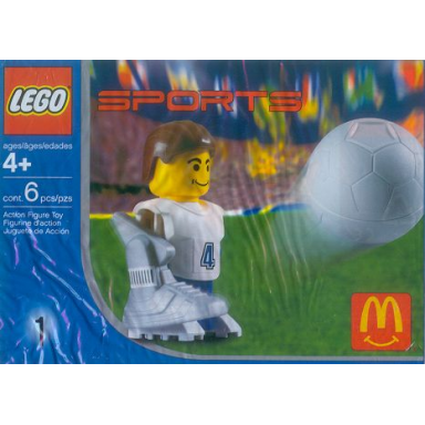 mcdonalds sports set number 1 - white soccer player 4 polybag