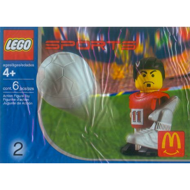 mcdonalds sports set number 2 - red soccer player 11 polybag