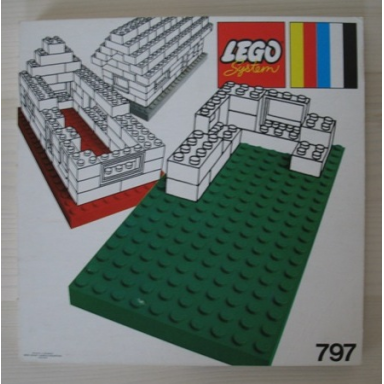 2 large baseplates gray white