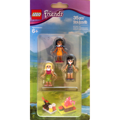 friends mini-doll campsite set blister pack