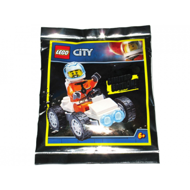 astronaut with space buggy foil pack