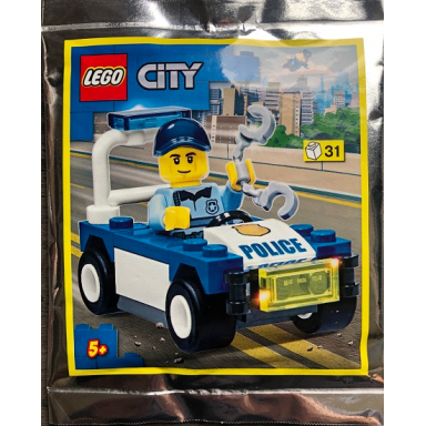 policeman with car foil pack