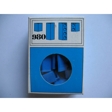 23 sloping bricks including roof peak bricks blue