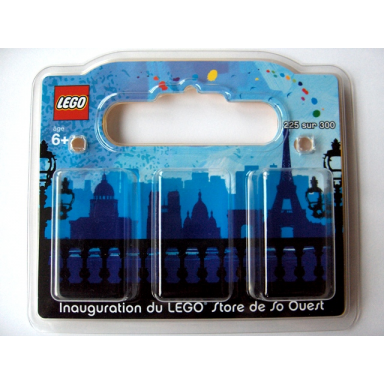lego store grand opening exclusive set paris france so ouest blister pack