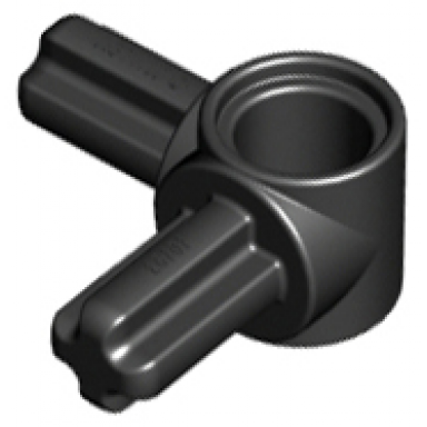 black technic axle and pin connector hub with 2 perpendicular axles