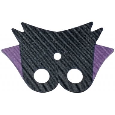 minifigure cape cloth 6-pointed collar rounded base with 2 medium lavender points pattern