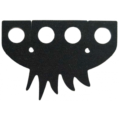 black minifigure tuxedo tails cloth 5 jagged points square corners - traditional starched fabric