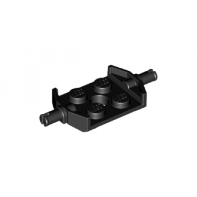 plate modified 2 x 2 with wheels holder wide and hole reinforced bottom