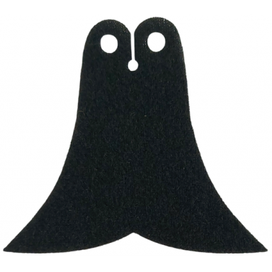 black mini doll skirt cloth friends flared with 2 small top holes