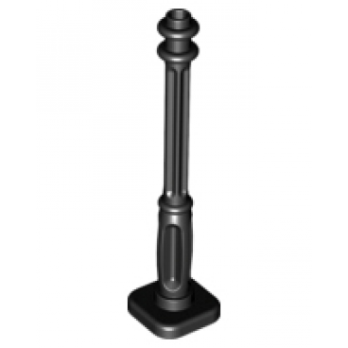 black support 2 x 2 x 7 lamp post 4 base flutes