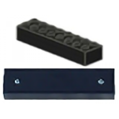 magnet brick modified 2 x 8 sealed base