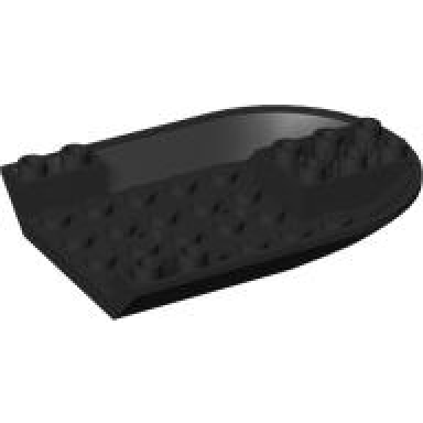 black aircraft fuselage forward bottom curved 6 x 8