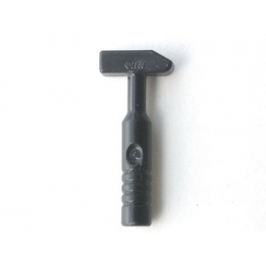 black minifigure utensil tool cross pein hammer - 3-rib handle