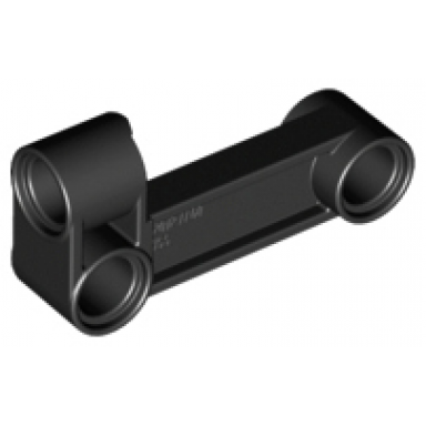 black technic pin connector perpendicular 2 x 4 bent