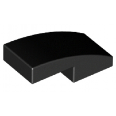 black slope curved 2 x 1 x 2 3