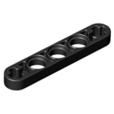 black technic liftarm thin 1 x 5 - axle holes