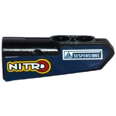 black technic panel fairing 21 very small smooth side b with nitro and suspensions pattern sticker - set 42033