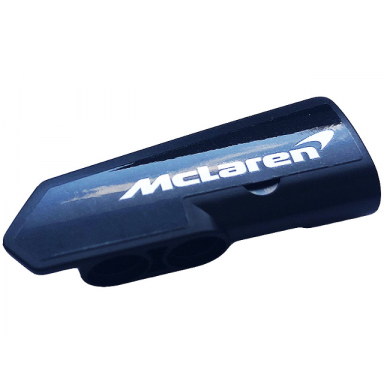 black technic panel fairing 21 very small smooth side b with silver logo mclaren pattern sticker - set 42123