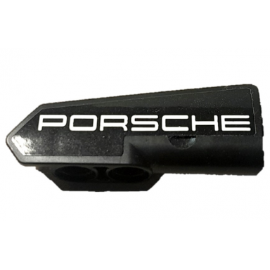 black technic panel fairing 21 very small smooth side b with white porsche pattern sticker - set 42137
